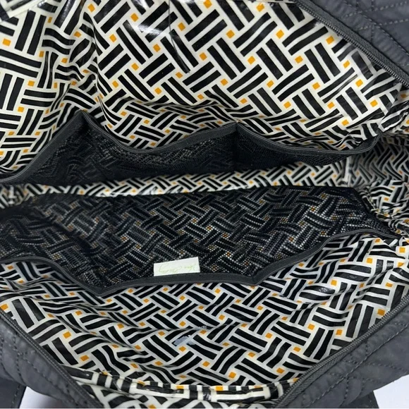 Vera Bradley Stroll Around Baby Diaper Bag | Black | Quilted Tote Handbag Travel - Picture 6 of 11